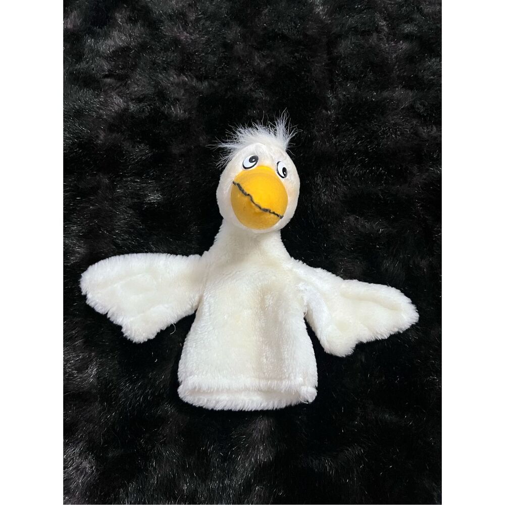 DOUDOU PUPPET DUCK LUFTHANSA BIRD AIRLINE ADVERTISING TRAVEL WHITE YELLOW